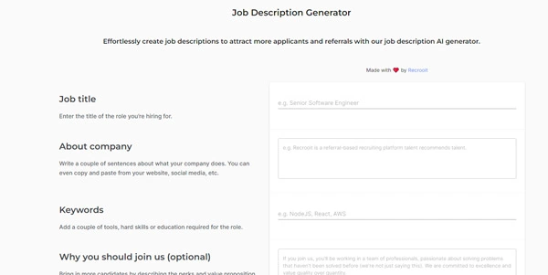 Job Description Generator
