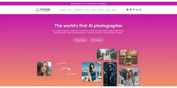 Artisse AI photographer