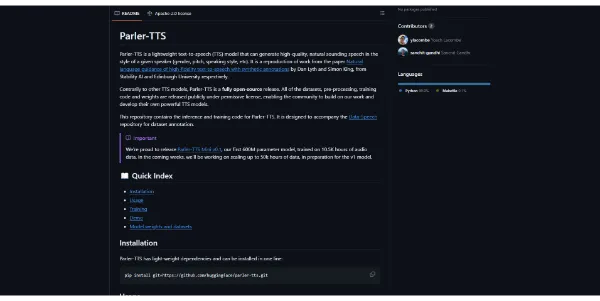 Parler-TTS AI